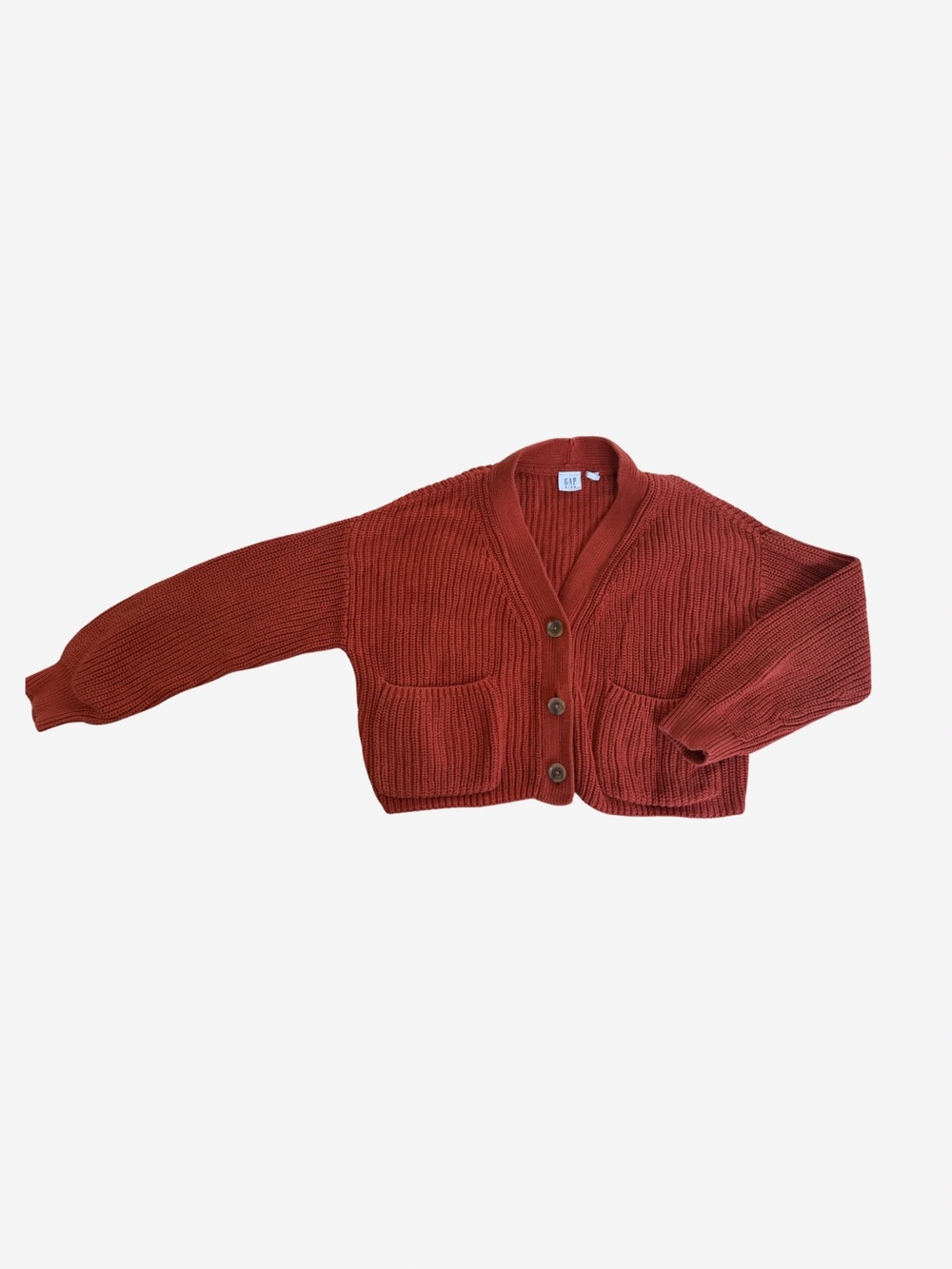 GAP Rust Red Knit Cardigan